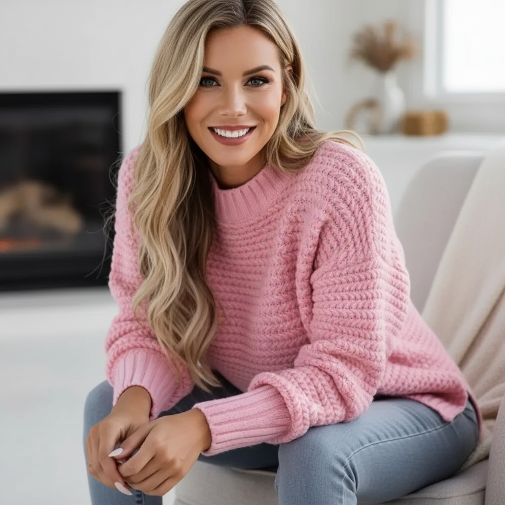 Cheska Maglione Oversize in Maglia Grossa