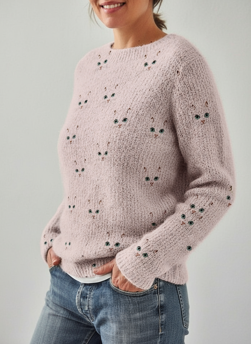 Maglione Salora con Gatti - Comfort & Stile