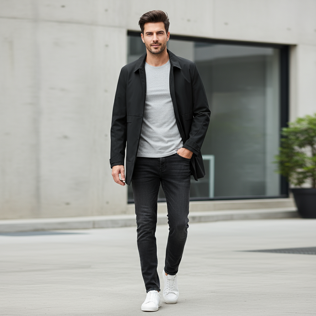 Daniel Trench moderno  con collo con revers