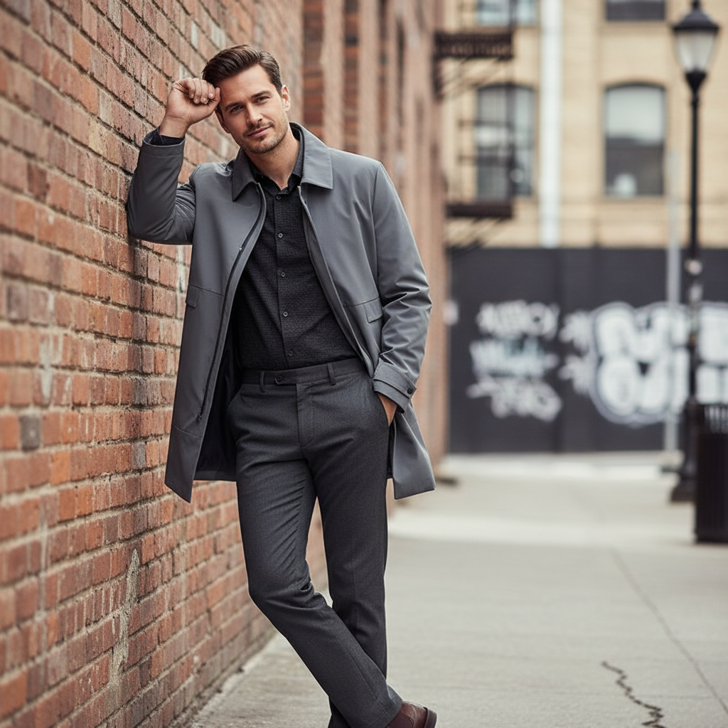 Daniel Trench moderno  con collo con revers