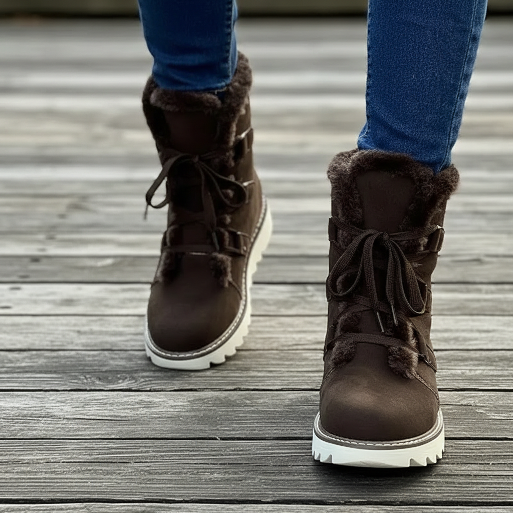 Elena Stivaletti Foderati in Pelliccia Sintetica