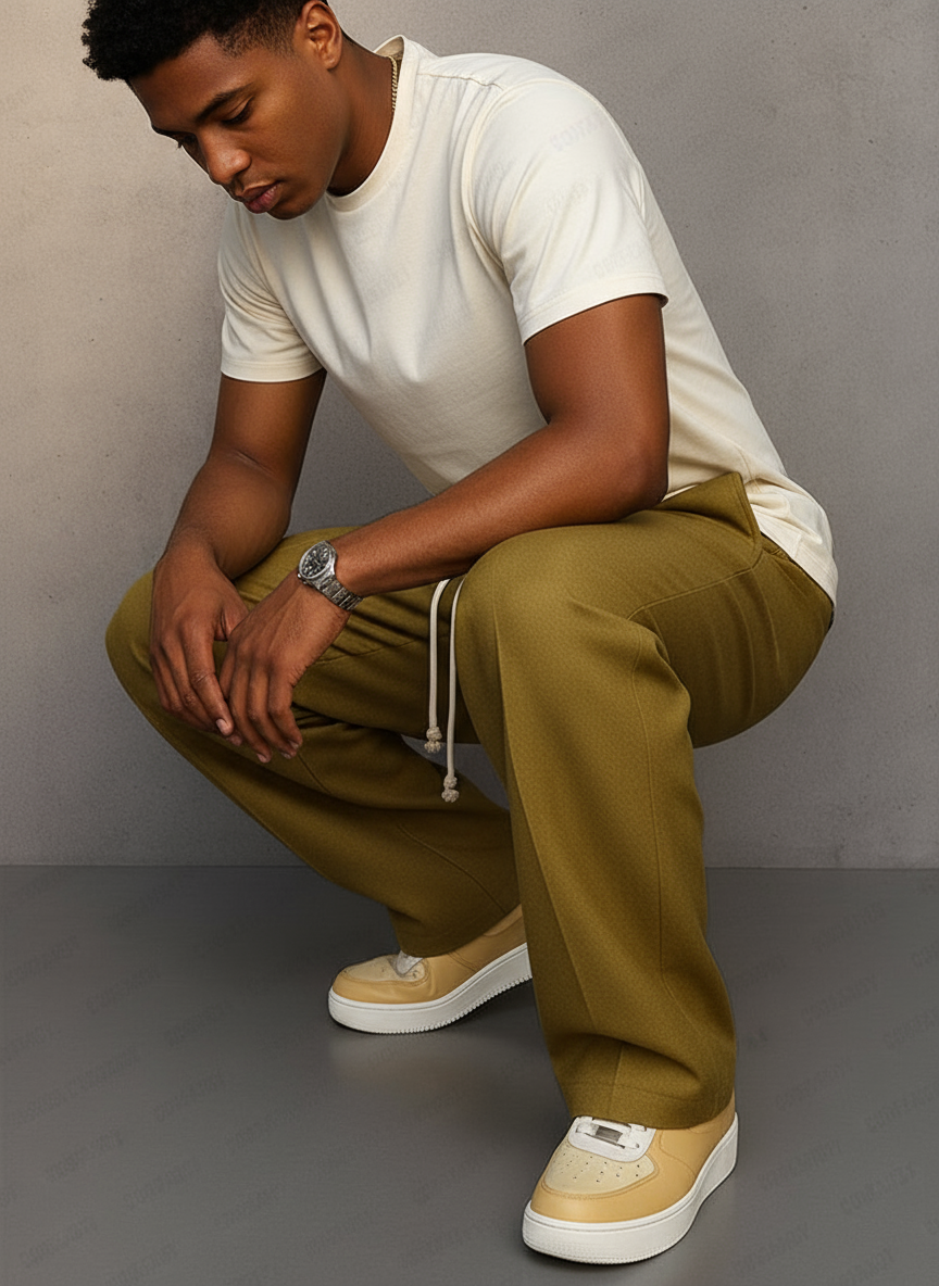 Jake Pantaloni Ampi con Coulisse - Stile Moderno