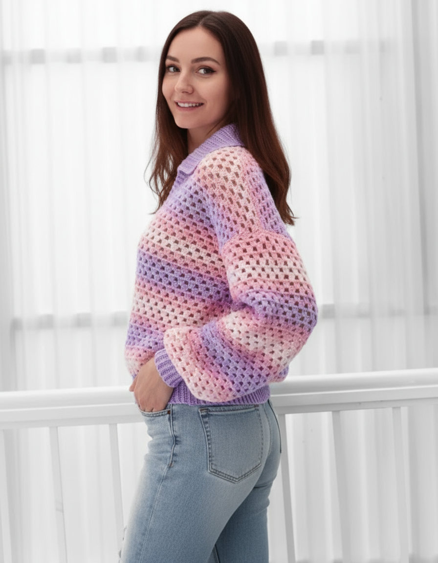 Maglione Crochet Aperto Ludovica – Eleganza Estiva