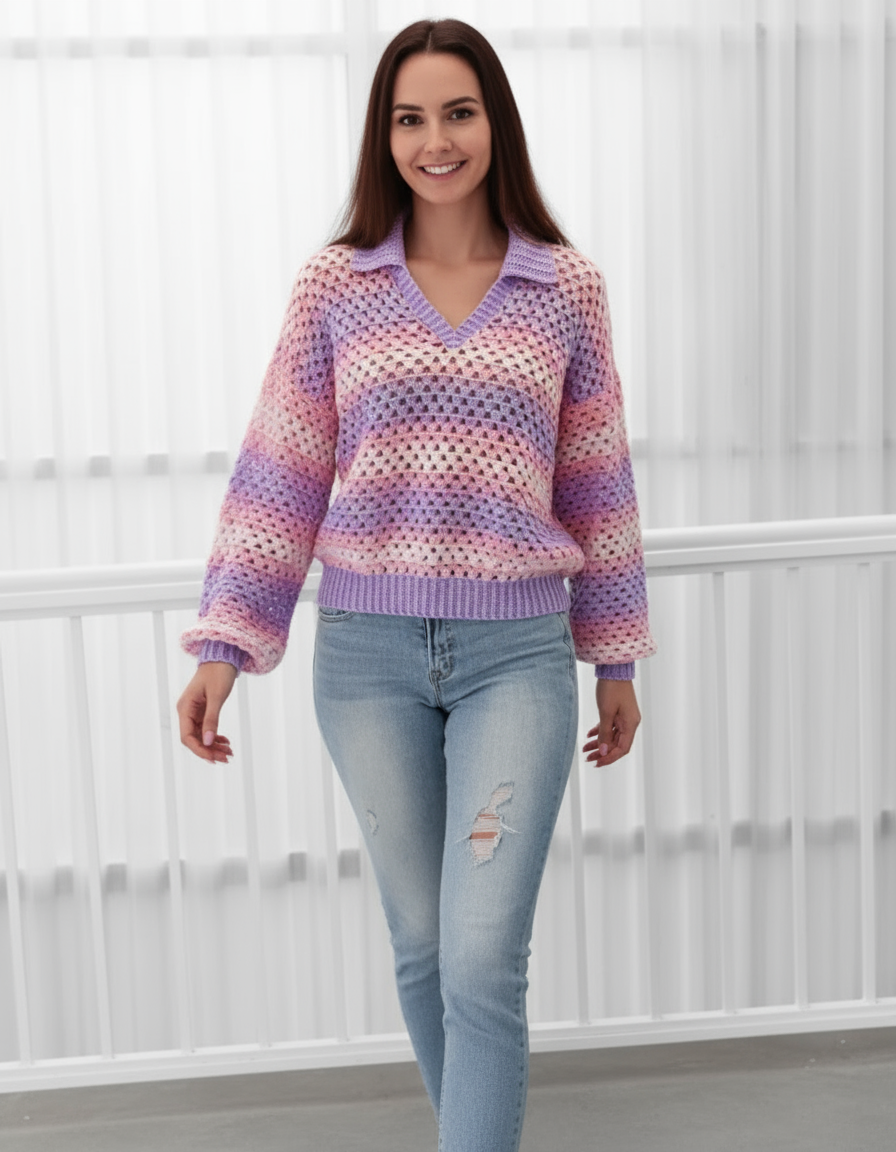 Maglione Crochet Aperto Ludovica – Eleganza Estiva
