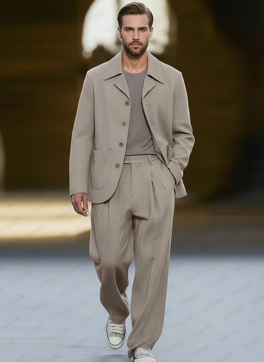 Nelson Abito Moderno Casual Chic in Tessuto Leggero