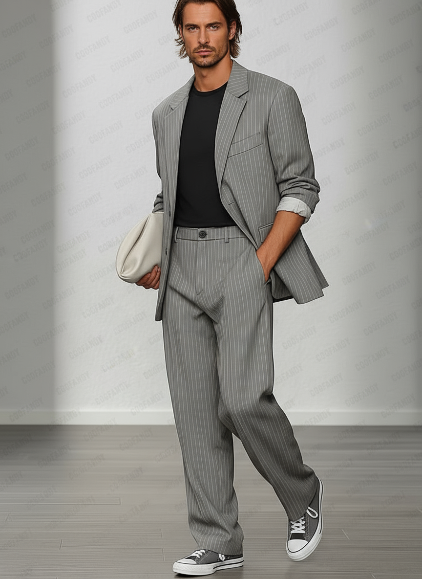 Tyler Completo Stile Moderno Righe - Blazer e Pantaloni