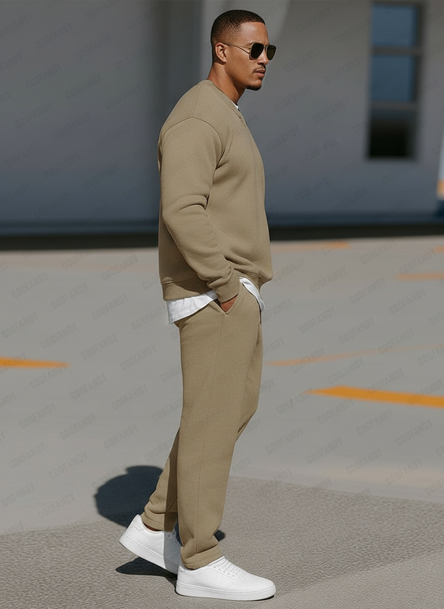 Anthony Completo Jogger V-Neck Comfort: Stile Moderno