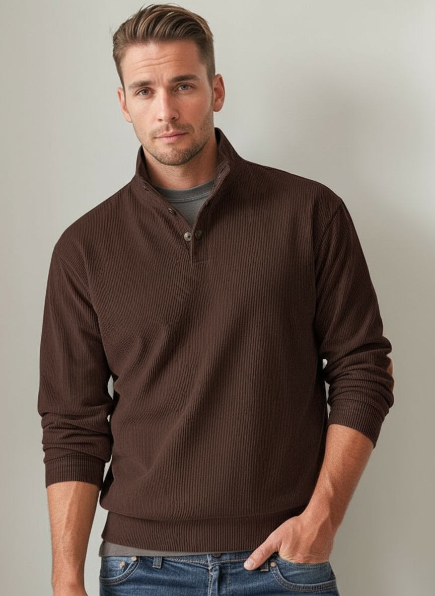 Mathew Maglione in Velluto a Coste Stile Moderno