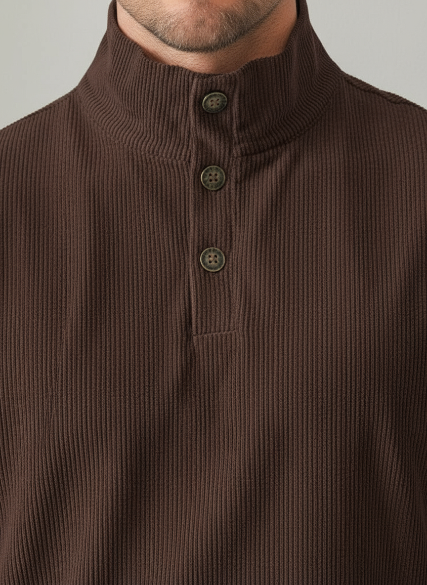 Mathew Maglione in Velluto a Coste Stile Moderno