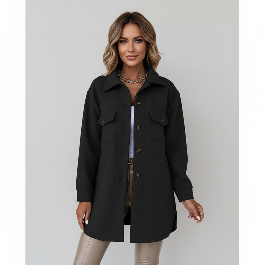 Giacca Stile Shacket Effetto Lana Chic Dorio Moda