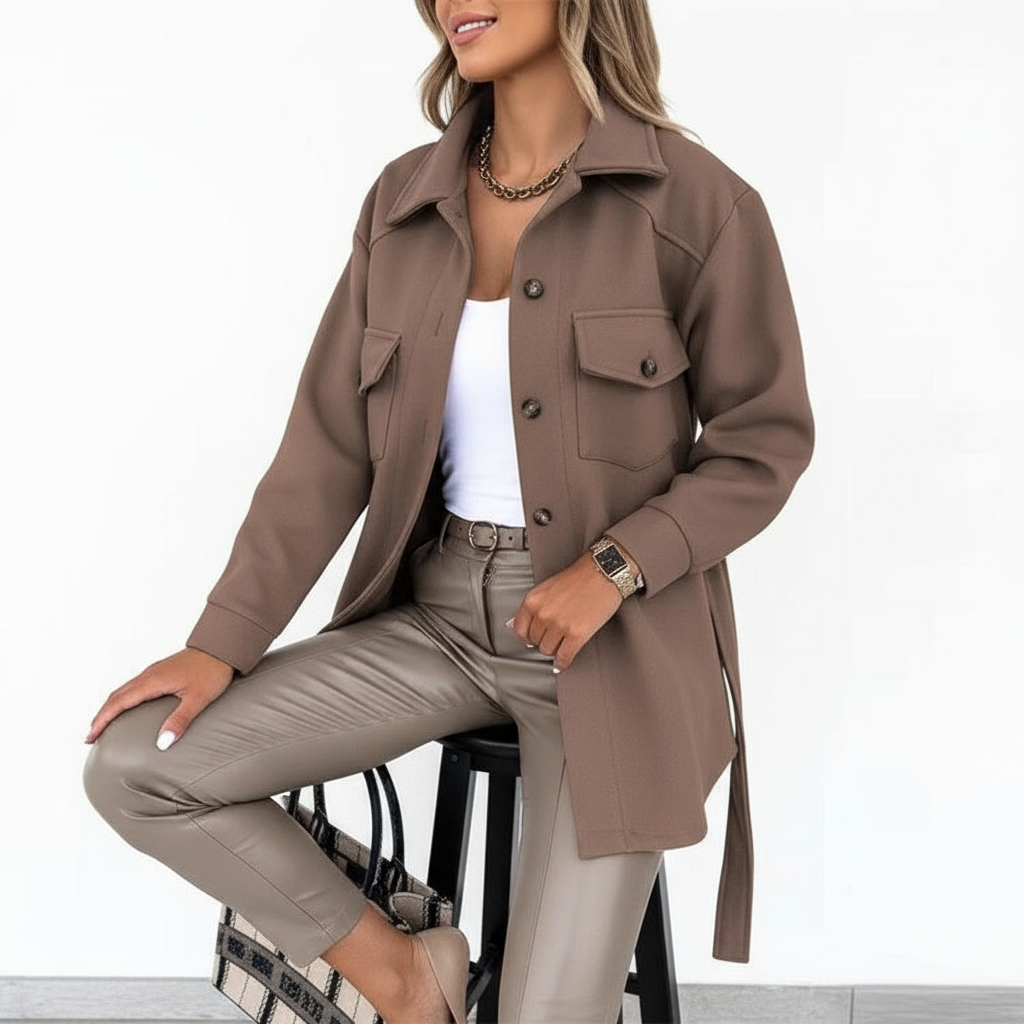 Giacca Stile Shacket Effetto Lana Chic Dorio Moda