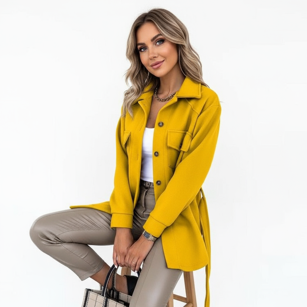 Giacca Stile Shacket Effetto Lana Chic Dorio Moda