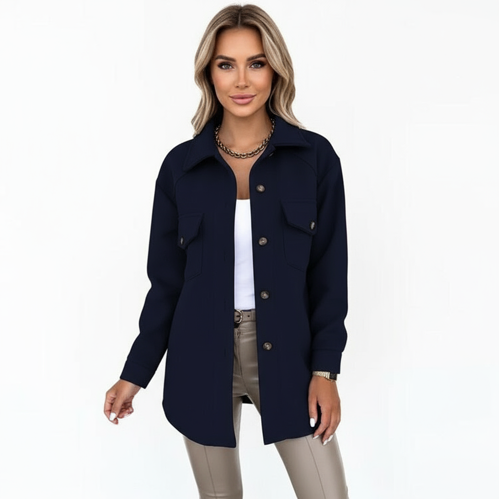 Giacca Stile Shacket Effetto Lana Chic Dorio Moda