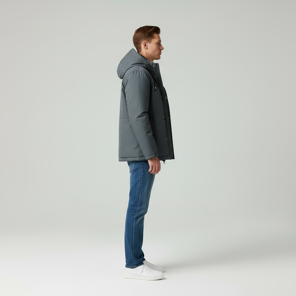 Amari Parka Uomo Invernale con Cappuccio Staccabile