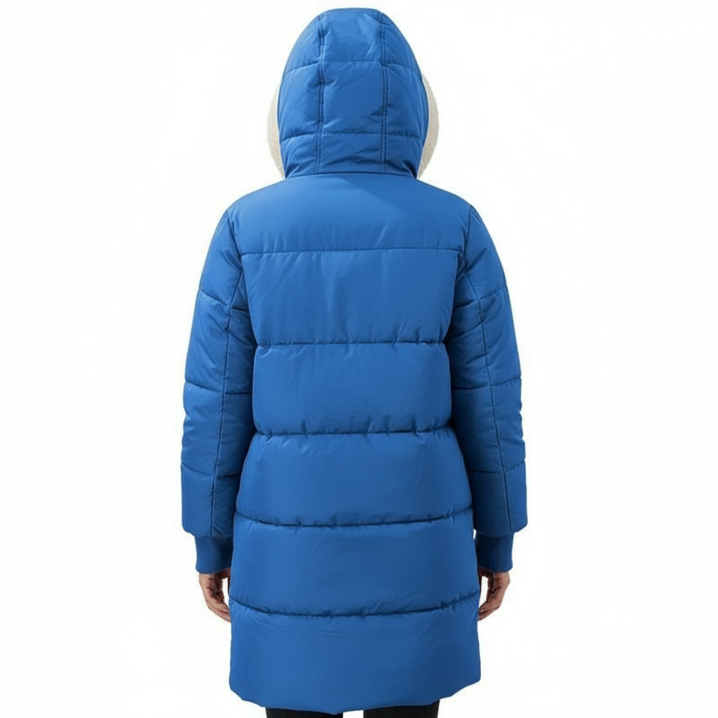 Cappotto Reversibile Donna in Cotone con Cappuccio