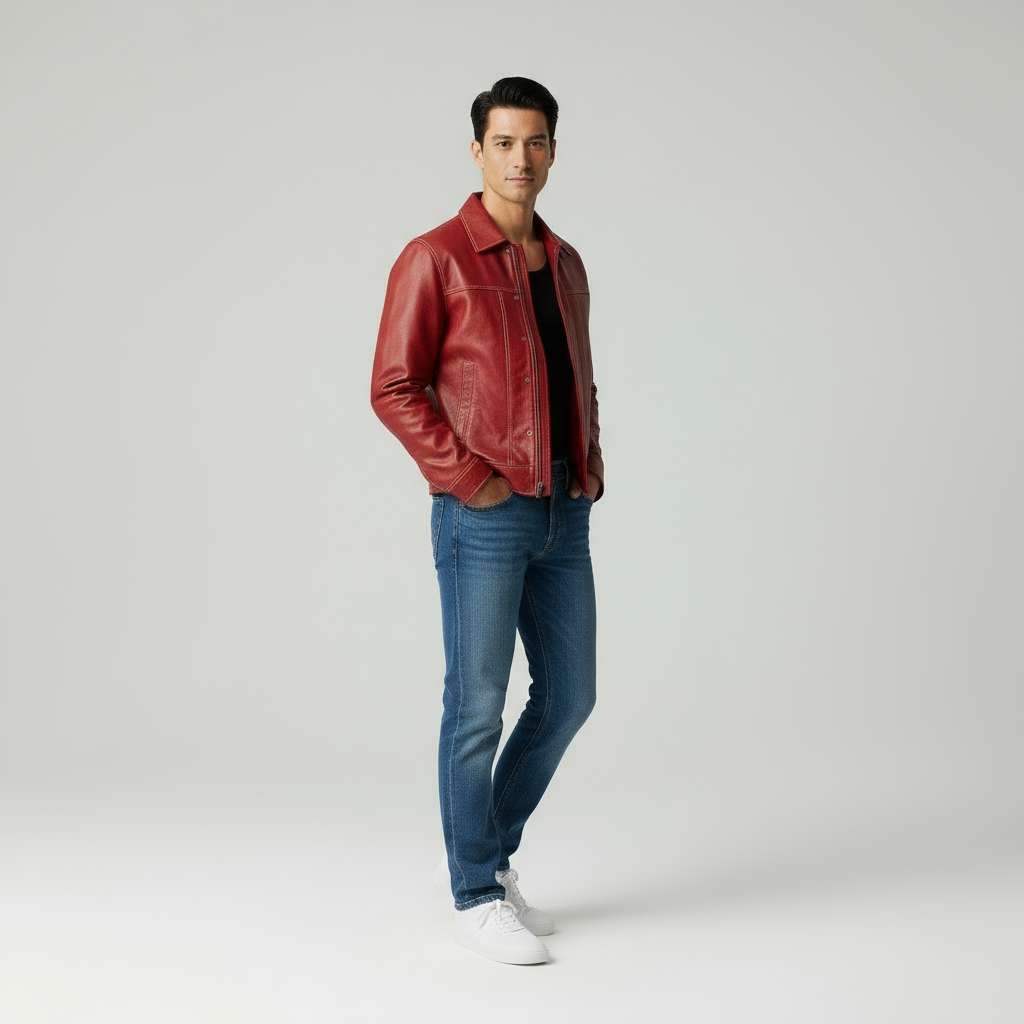 Richard Giacca Uomo Stile Urbano Cuciture a Contrasto Autunno/Inverno