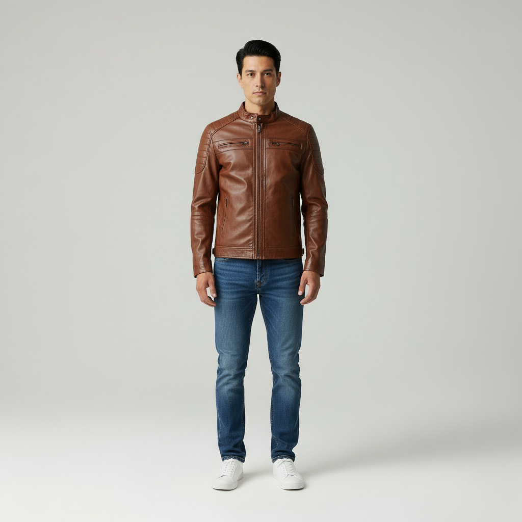 Luke Giacca Biker Stile Audace Ecopelle Versatile Autunno