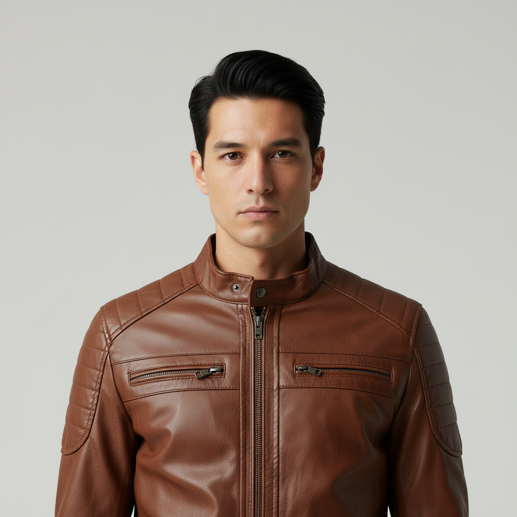 Luke Giacca Biker Stile Audace Ecopelle Versatile Autunno