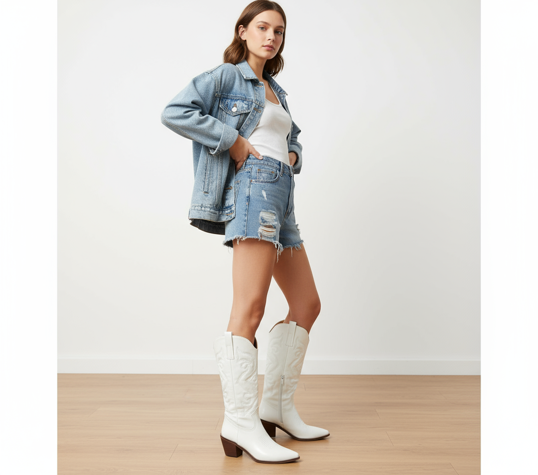 Stivali Texani Metallizzati | Audaci e Glamour | Donna