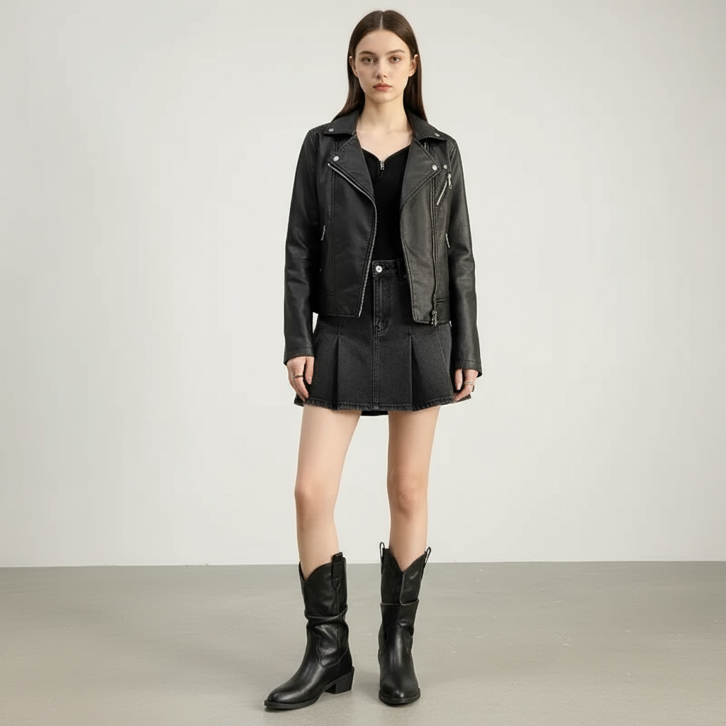 Stivali Texani - Ecopelle Vissuta | Dorio Moda