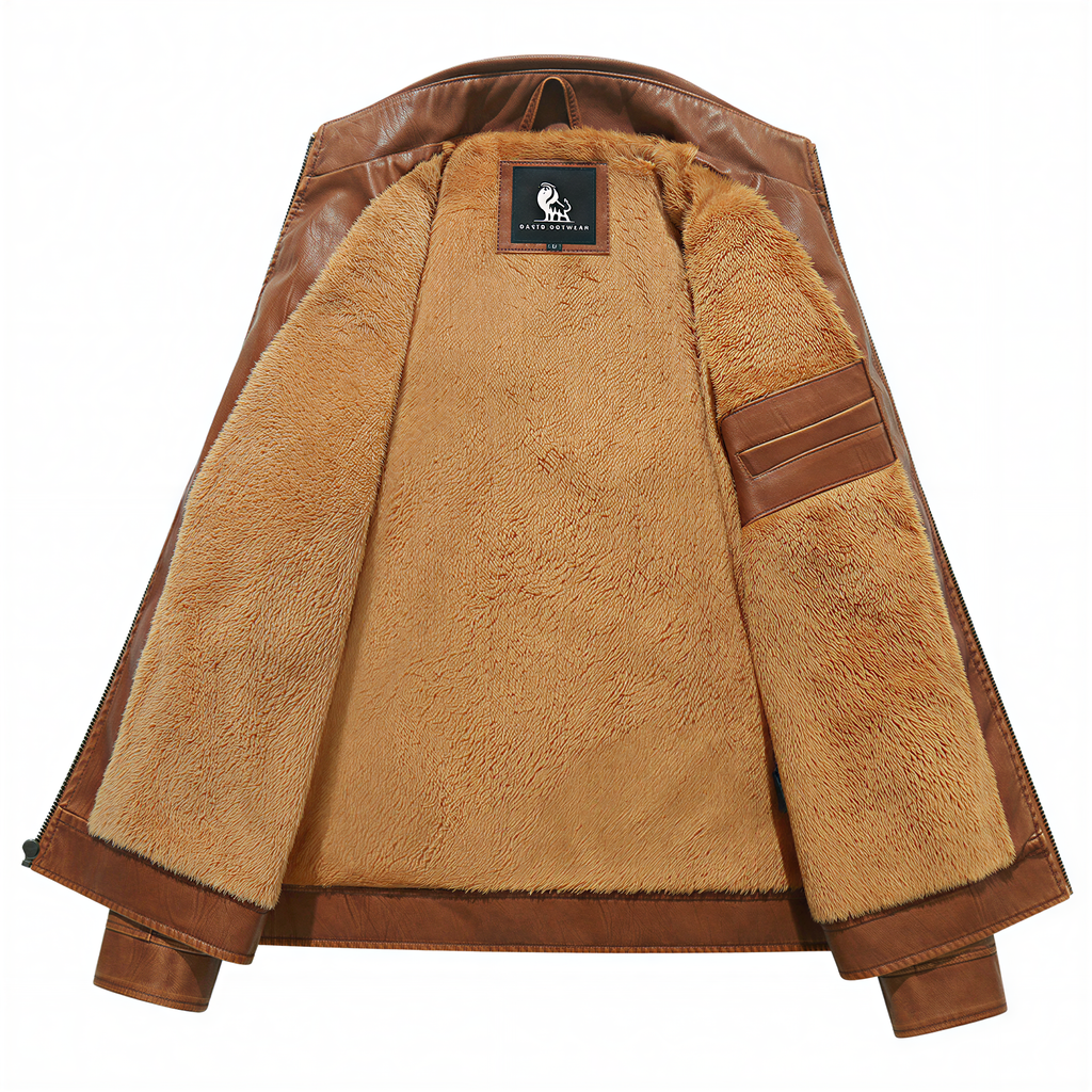 George Giubbotto Biker in Ecopelle Invernale