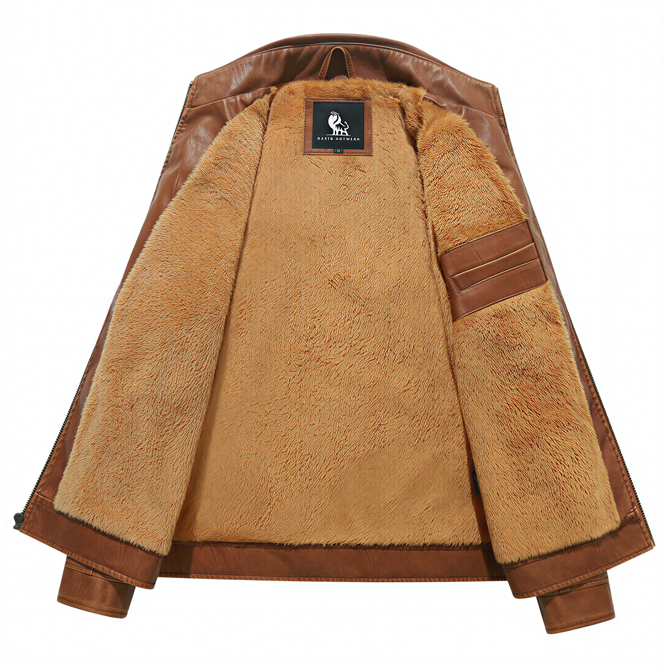 George Giubbotto Biker in Ecopelle Invernale