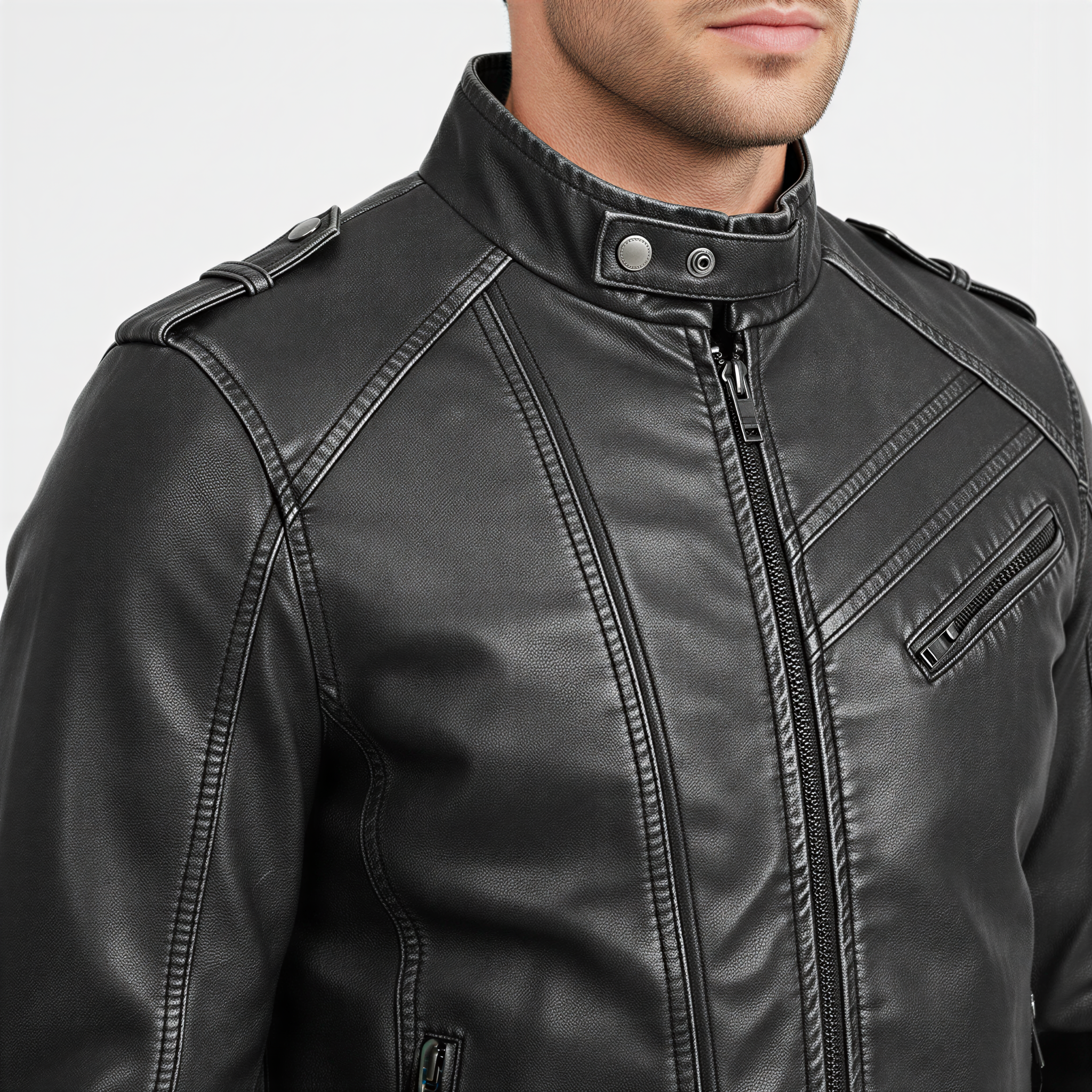 Donald Giacca Biker | Stile Audace Ecopelle | Look Grintoso