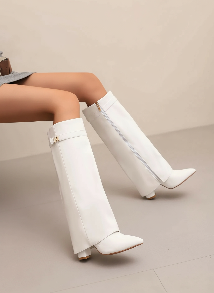 Stivali Alti Donna | Avanguardia Neri | Serata Elegante