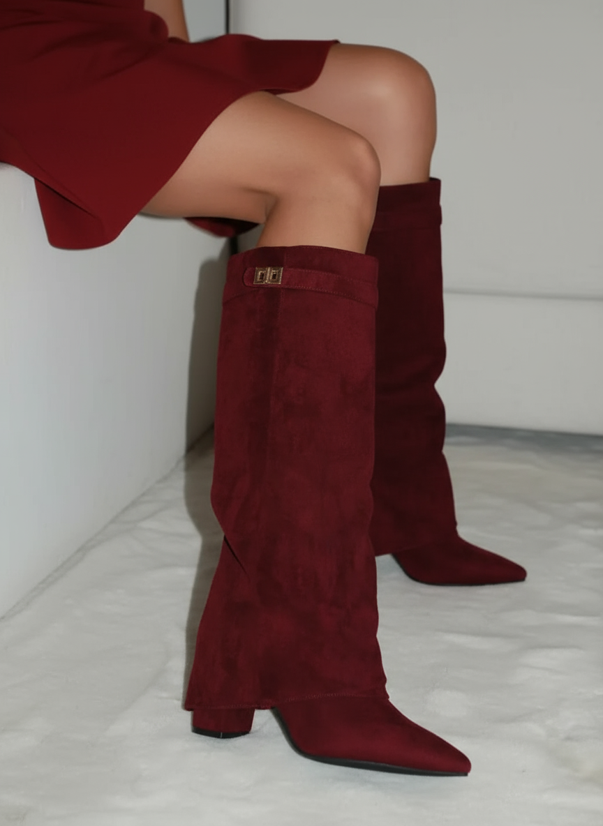 Stivali Alti Donna | Avanguardia Neri | Serata Elegante