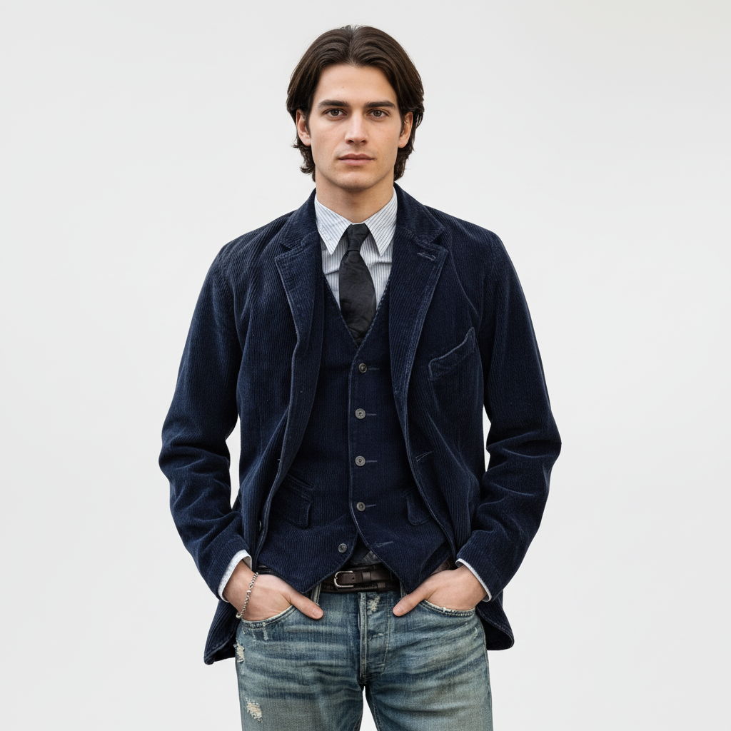 Julius Blazer Velluto a Coste | Stile Vintage