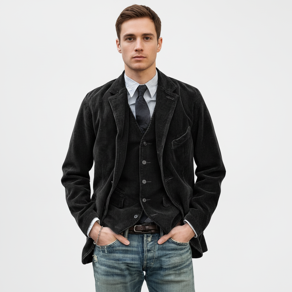 Julius Blazer Velluto a Coste | Stile Vintage