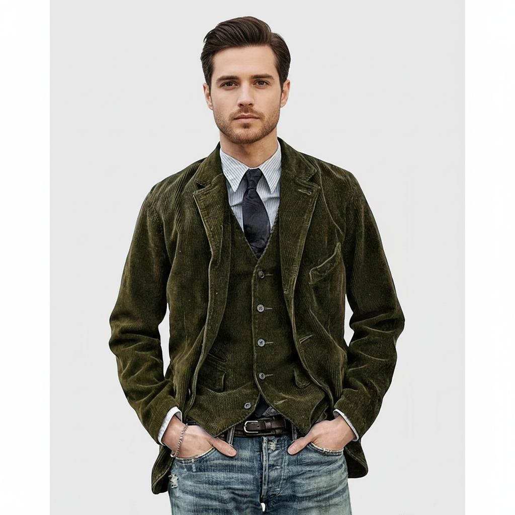 Julius Blazer Velluto a Coste | Stile Vintage