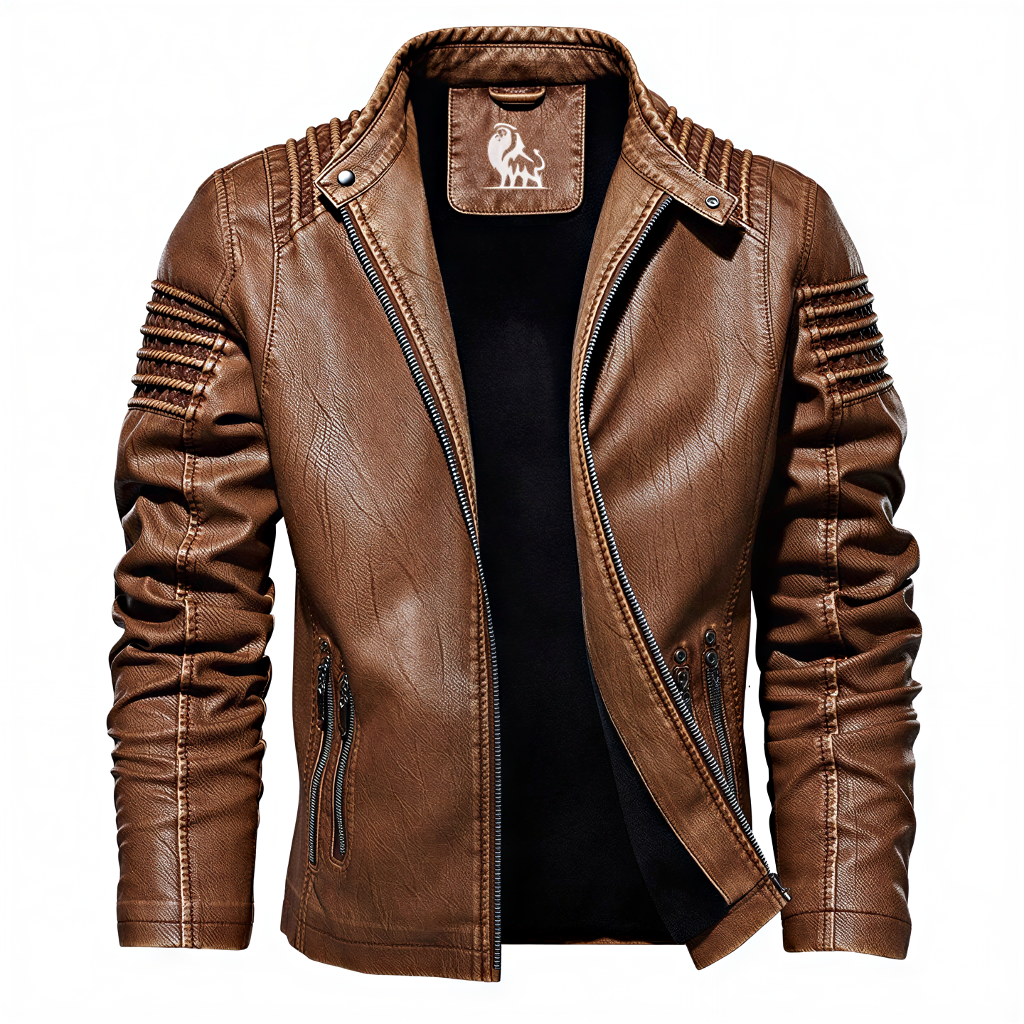 Carlo Giacca Biker in Ecopelle | Stile Audace | Uomo