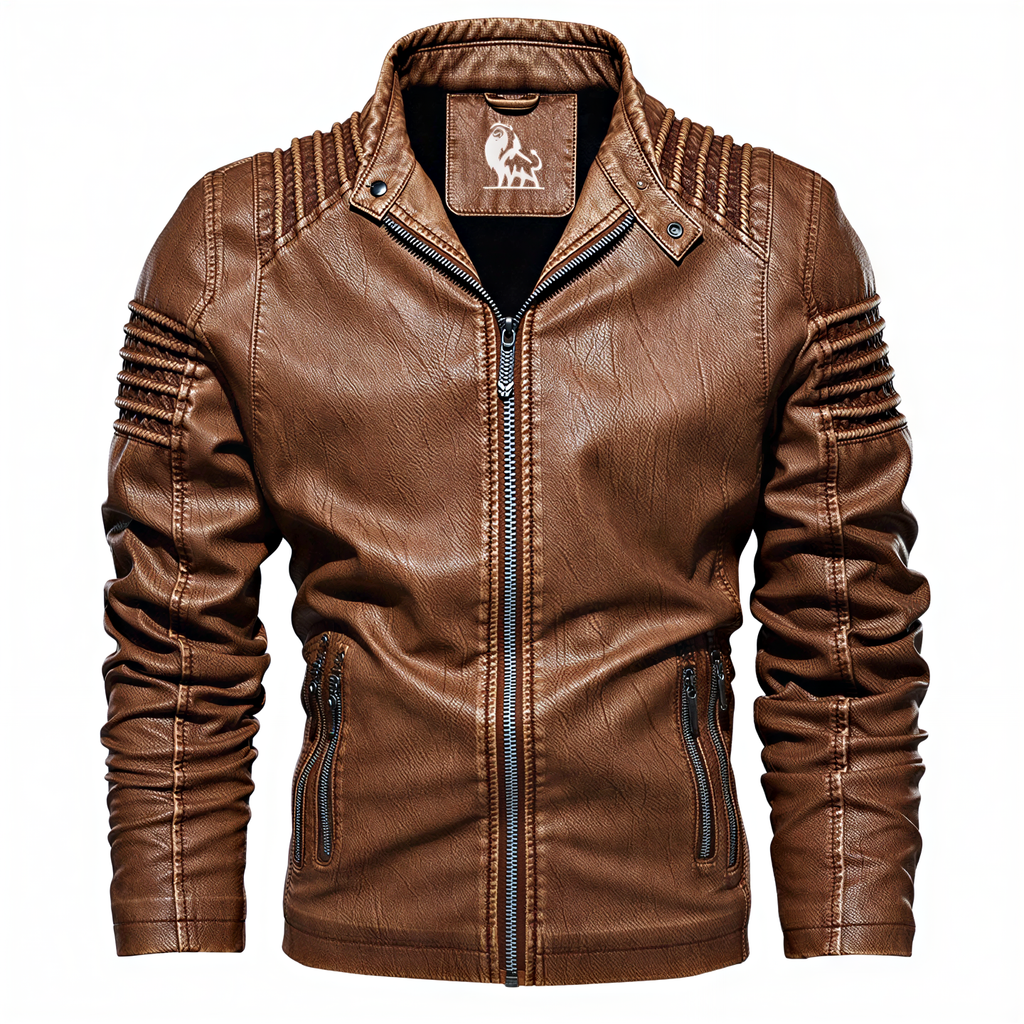 Carlo Giacca Biker in Ecopelle | Stile Audace | Uomo