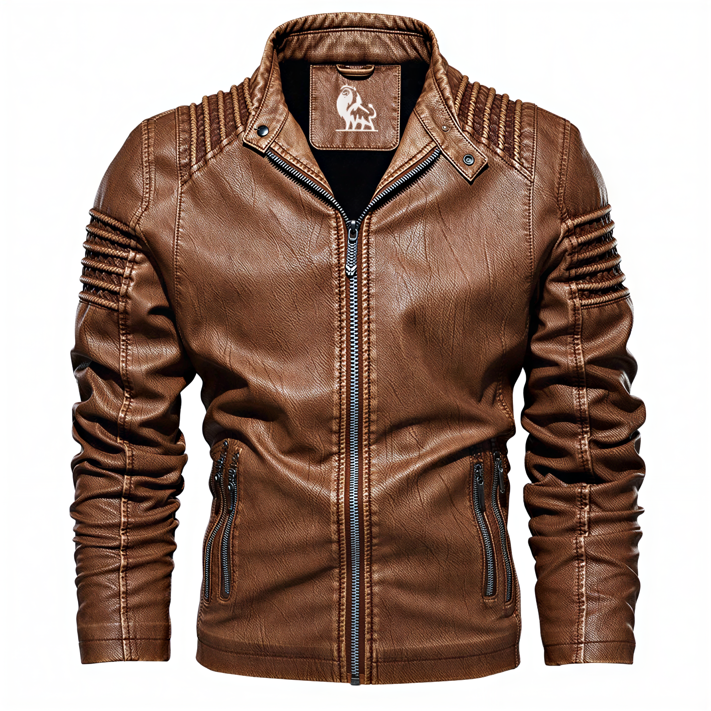 Carlo Giacca Biker in Ecopelle | Stile Audace | Uomo