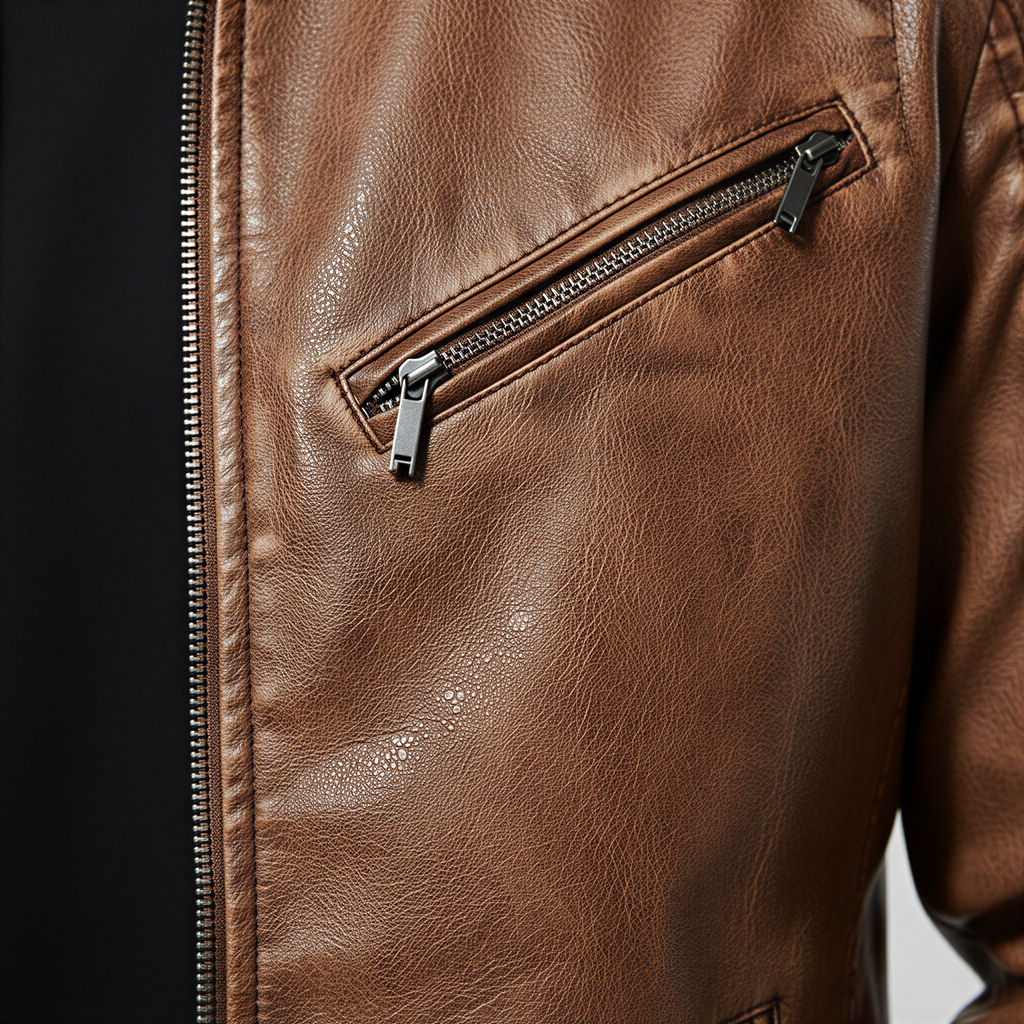 Carlo Giacca Biker in Ecopelle | Stile Audace | Uomo