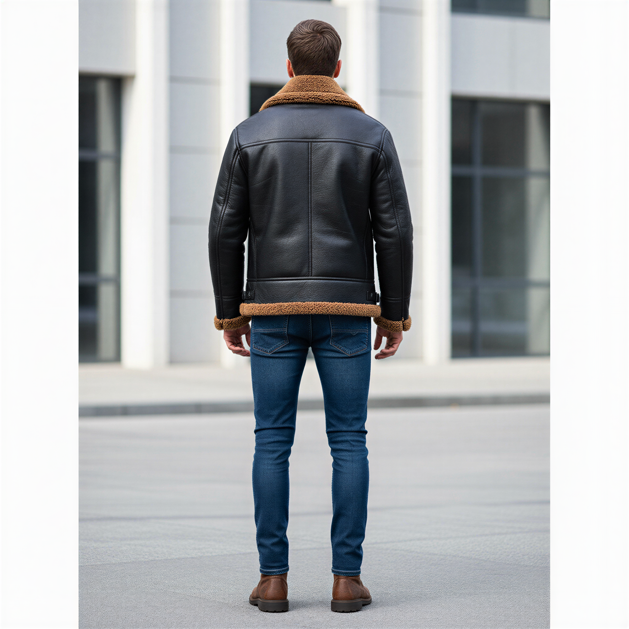 Daniel Giacca Bomber in Pelle con Pelliccia | Invernale