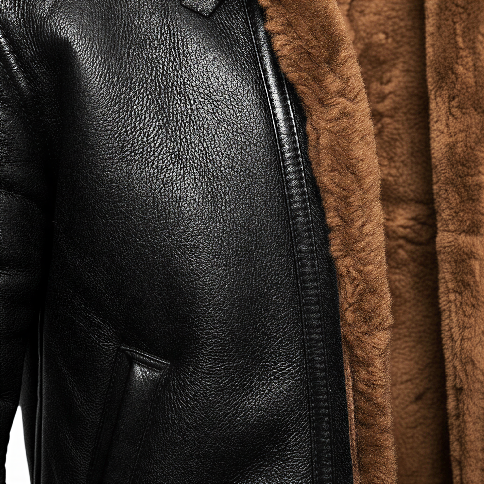 Daniel Giacca Bomber in Pelle con Pelliccia | Invernale