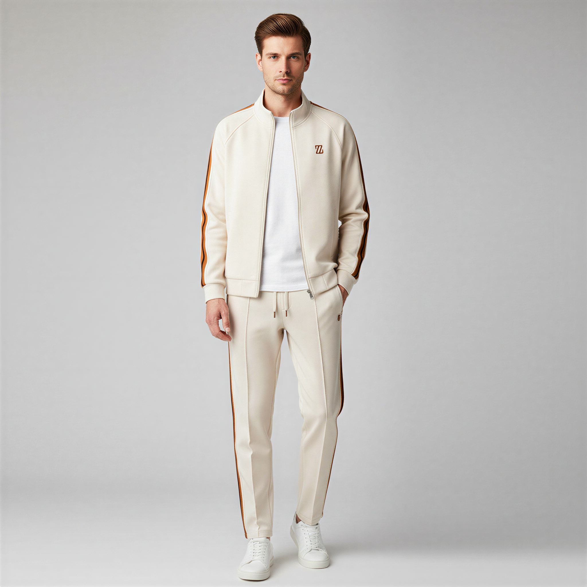 Raymond Completo Sportivo Uomo | Bomber a Righe | Casual & Active