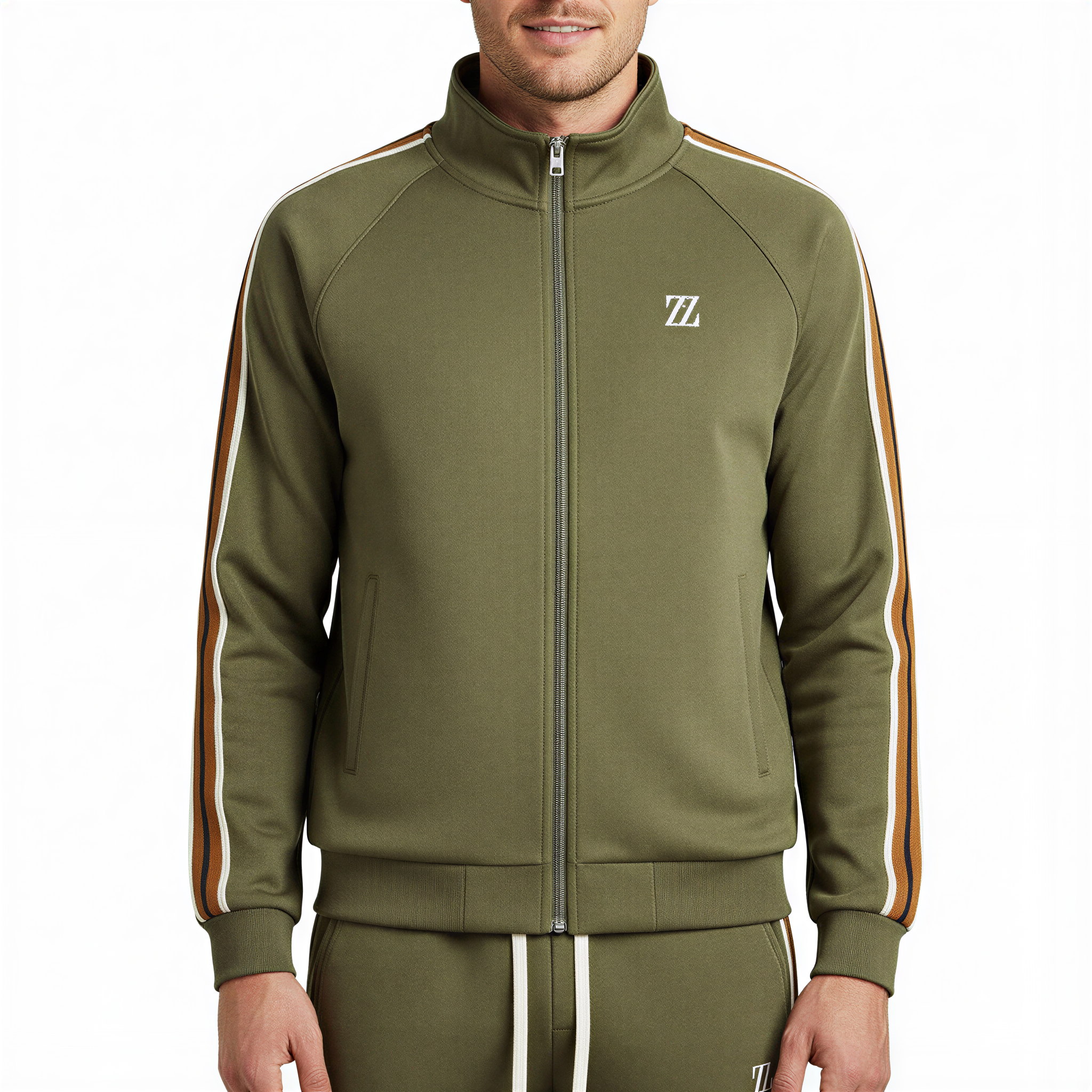 Raymond Completo Sportivo Uomo | Bomber a Righe | Casual & Active