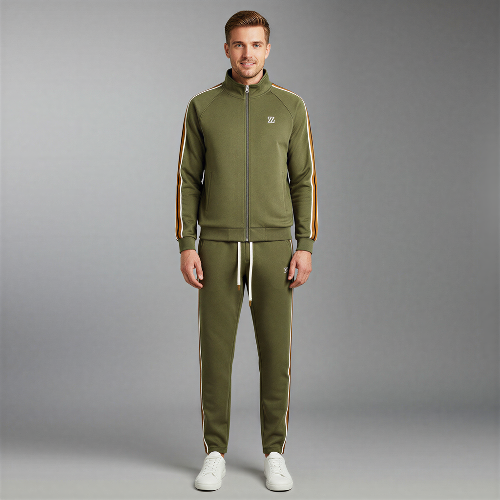 Raymond Completo Sportivo Uomo | Bomber a Righe | Casual & Active