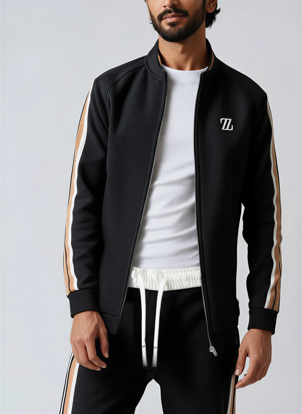 Raymond Completo Sportivo Uomo | Bomber a Righe | Casual & Active