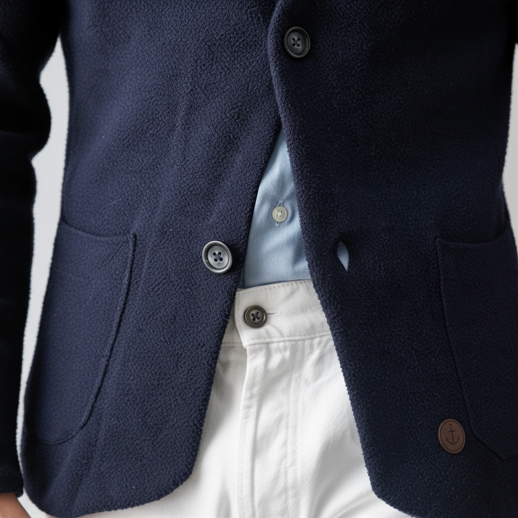 Bryan Blazer in Maglia Beige | Stile Casual Chic