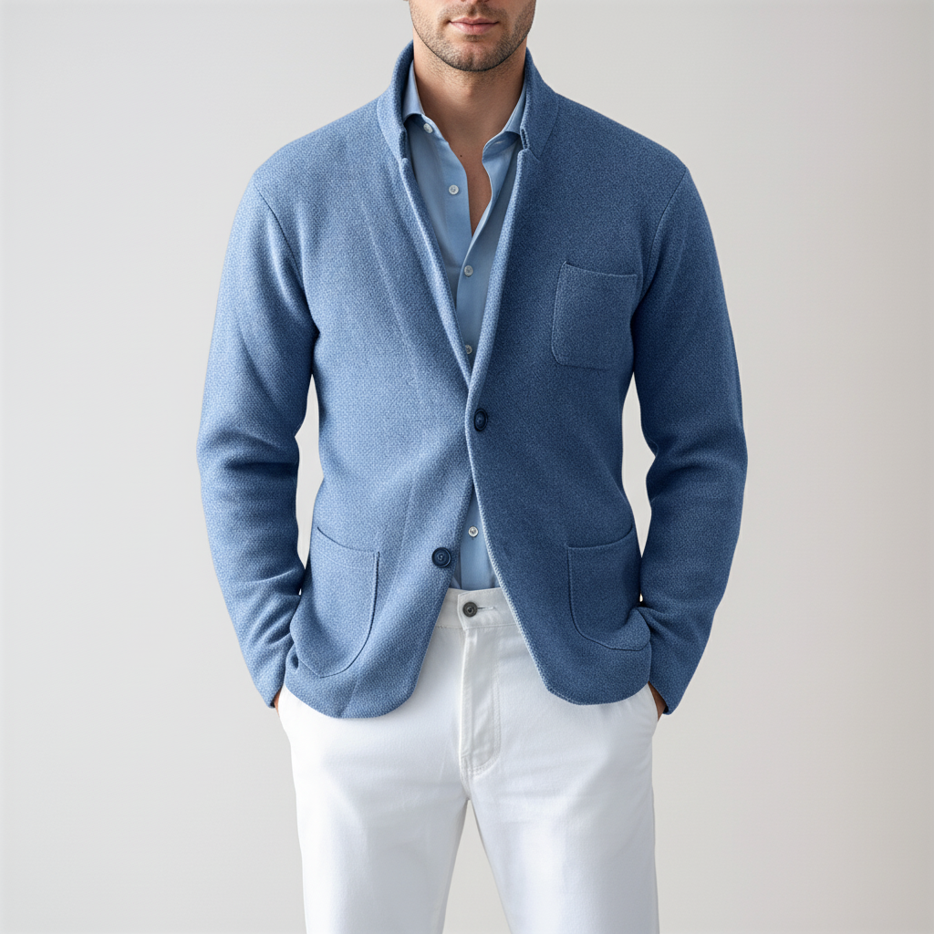 Bryan Blazer in Maglia Beige | Stile Casual Chic