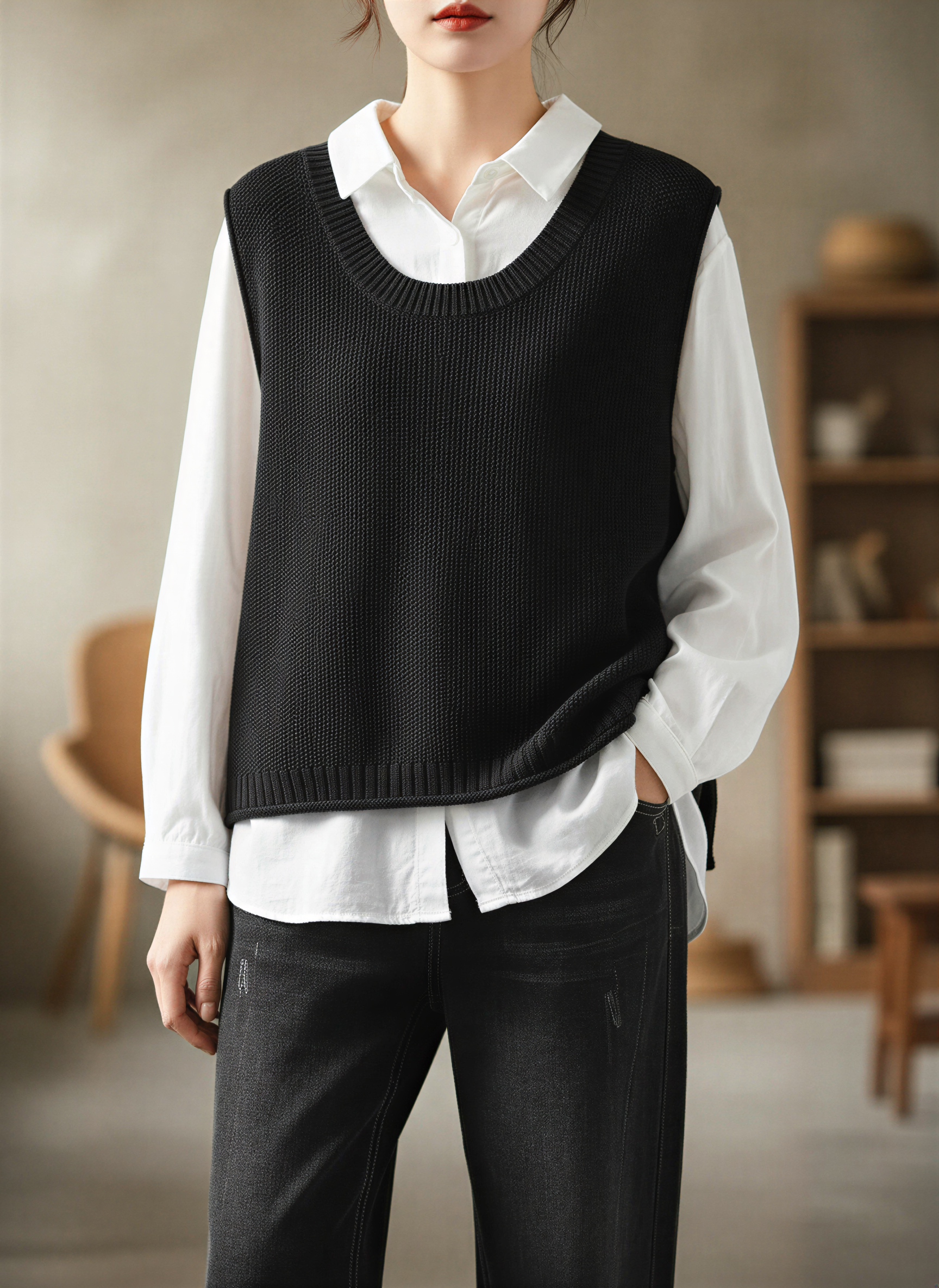 Set Camicia e Gilet | Stile Stratificato | Autunno