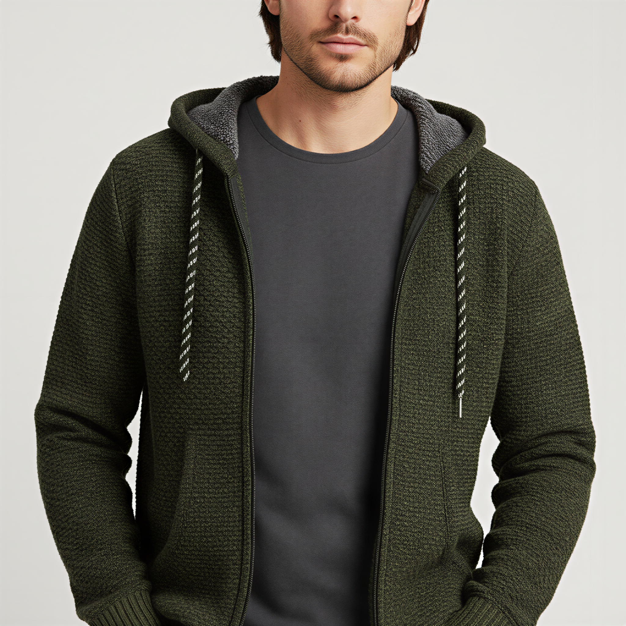 Damian Felpa con Zip | Maglia Testurizzata | Casual Uomo