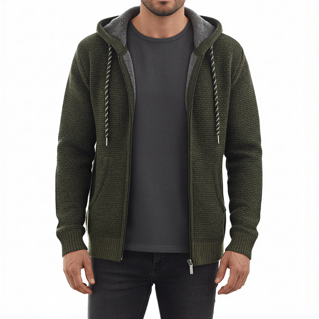 Damian Felpa con Zip | Maglia Testurizzata | Casual Uomo