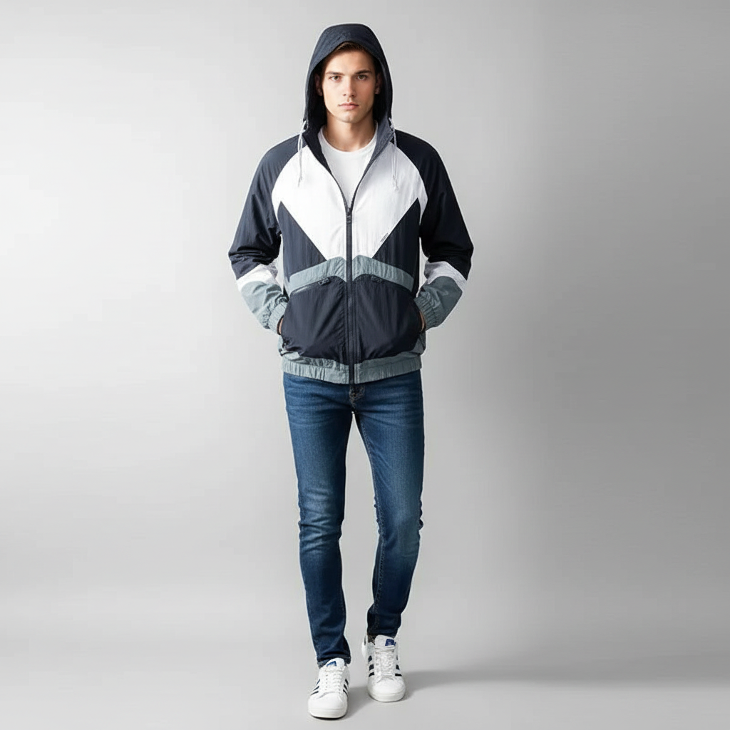 Julian Giacca a Vento Color-Block | Outdoor