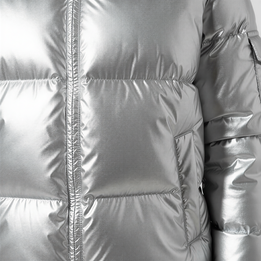 Jasmine Elegante giacca puffo lucida