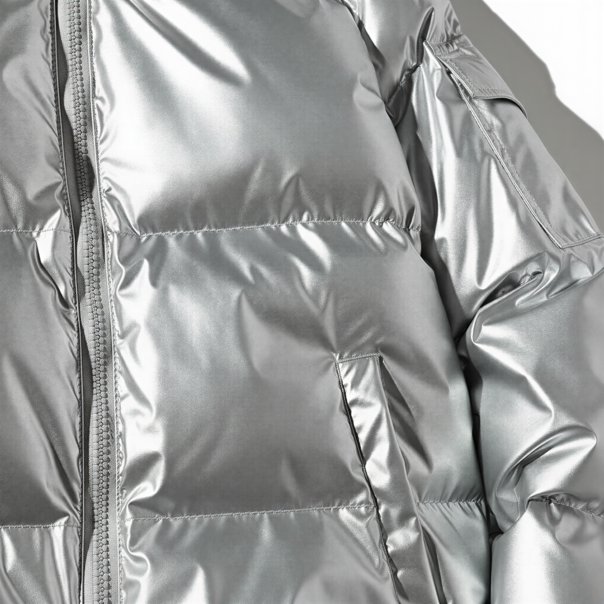 Jasmine Elegante giacca puffo lucida